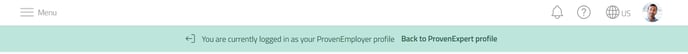 shortcut banner to ProvenExpert profile