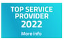 Example of the Top Service Provider 2022 award